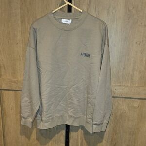 (J53) Women's Crewneck Sweater - Tan Sz L